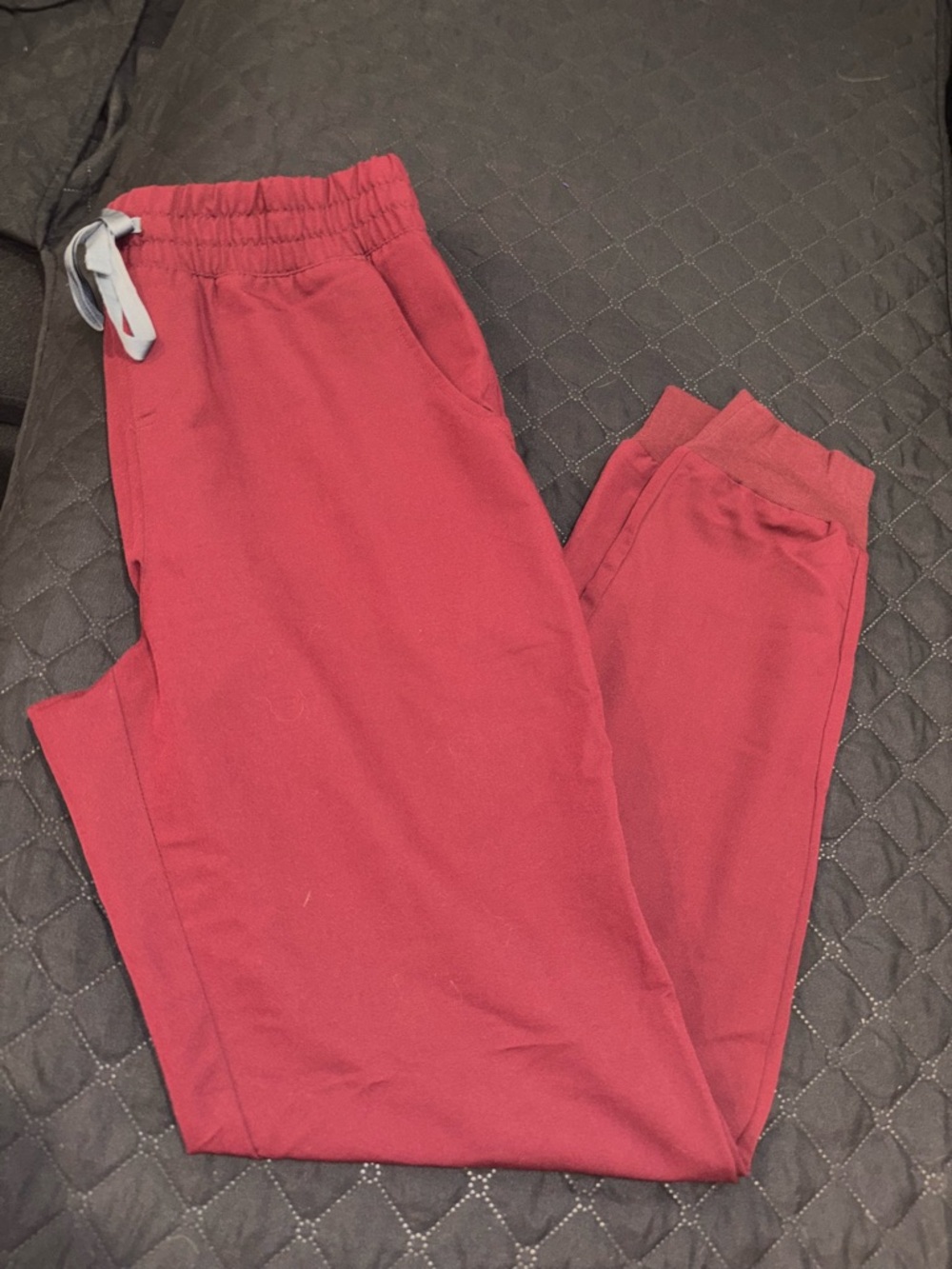 Figs Women's Maroon Jogger Scrubs Sweatpants